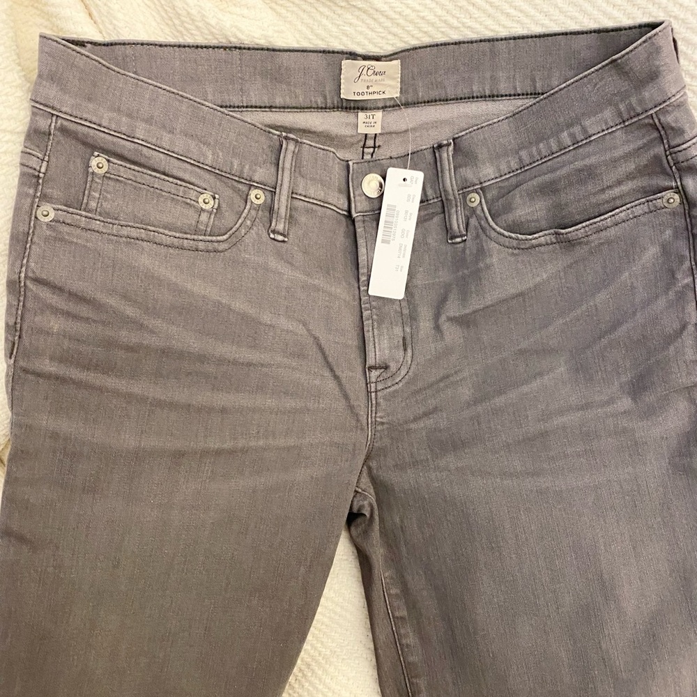J Crew Toothpick jeans 31T